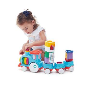 Imagem de Brinquedo Infantil Anima Trem Blocks - Tateti