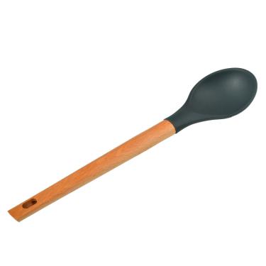 Imagem de Colher Silicone Cabo Madeira Ginger Cz Cv265635