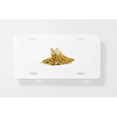 Imagem de Capa para placa de carro para Hamster 2 - Capa para placa de carro - Capa de moldura para placa de carro - 15 x 30 cm