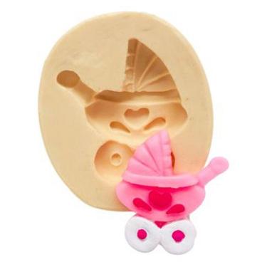 Imagem de Molde De Silicone Carrinho De Bebe