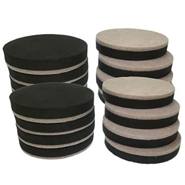 Imagem de Generic 16 X Kit Controles slizantes para Móveis Feltro, Almofadas Móveis para Móveis, Protetor Piso, Dia. 62mm