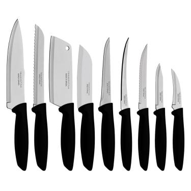 Imagem de Jogo de Facas Tramontina Modelo Plenus 9 Peças Aço Inox
