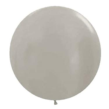 Imagem de Balão Gigante Bexigão Prata - 25 Polegadas