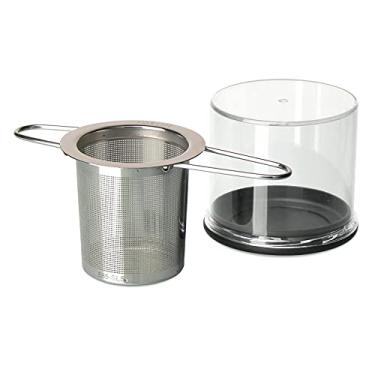 Imagem de FORLIFE Infusor de chá com alça dobrável inoxidável com estojo de transporte