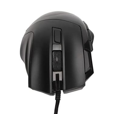 Imagem de Mouse com fio de 7200 DPI 6 RGB retroiluminado 7200 DPI Design ergonômico Mouse para jogos com fio 6000 FPS 6 Níveis de DPI para desktop laptop