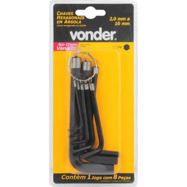 Imagem de Chave Mecânico Allen 2 A 10MM Argola TW-383A 35.73.002.010 - Vonder Vonder