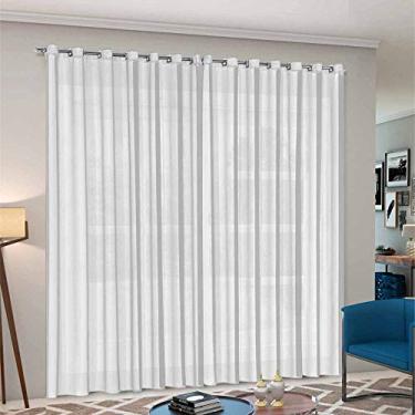 Imagem de Cortina Voil Priori Sala Quarto 3,00x2,5m com Ilhós