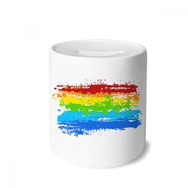Imagem de DIYthinker Stippling Rainbow Gay LGBT caixa para dinheiro caixa de cerâmica porta-moedas presente de cofrinho
