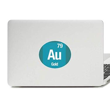 Imagem de Au Gold Adesivo de notebook com emblema de vinil de ciência com elemento químico
