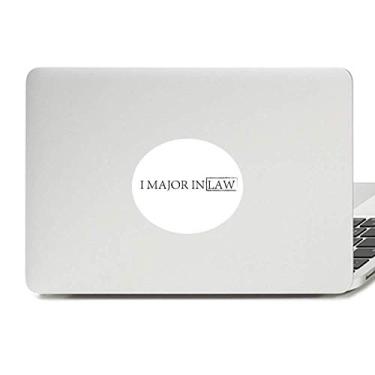 Imagem de Adesivo de notebook com citação I Major in Law Vinyl Emblem Graphic Laptop
