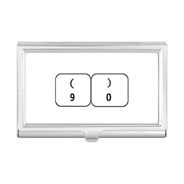 Imagem de Símbolo de teclado 9/0 porta-cartões de visita, caixa de bolso, carteira