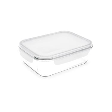 Imagem de Pote Hermético Retangular De Vidro Brinox Lock&Stock 180 ml Natural