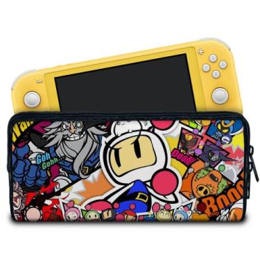 Imagem de Case Compatível Nintendo Switch Lite Bolsa Estojo - Bomberman - Pop Ar