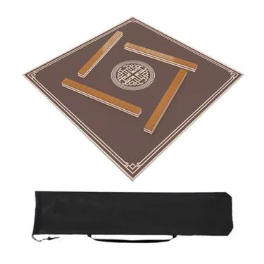 Imagem de Mahjong mat Capa de mesa para mahjong, jogos de cartas de pôquer, jogo de tabuleiro e dominó, tapete de jogo de enrolar com bolsa de transporte (Color : Style 3, Size : 80x80cm)