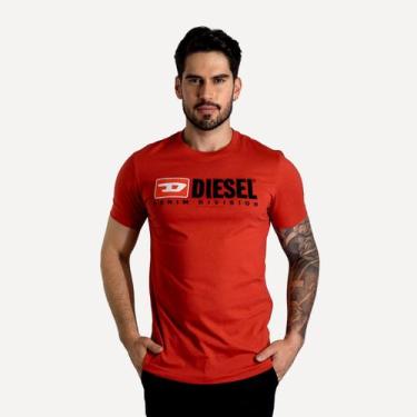 Imagem de Camiseta Diesel Logo Vermelha