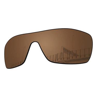 Imagem de Well-aimed Lentes de substituição compatíveis com óculos de sol Oakley Batwolf OO9101 - Marrom polarizado