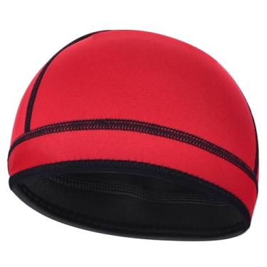 Imagem de DEHAI Toucas de natação com capuz de mergulho de neoprene para mulheres masculinas jovens, gorro de água termal de 2 mm e 3 mm mantém o cabelo longo seco para tranças cacheadas