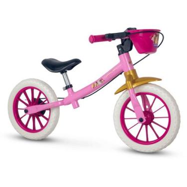 Imagem de Bicicleta Balance Bike Infantil Princesas Aro 12 - Nathor