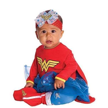 Imagem de Rubies Fantasia para bebês meninas DC Comics Mulher Maravilha para festas temáticas e Halloween, Mulher Maravilha, 0-6 meses EUA, Mulher Maravilha, 0-6 Months