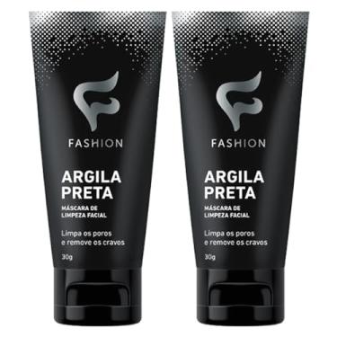 Imagem de Argila Preta 30g (Máscara de Limpeza Facial) Fashion | Kit 2 Bisnagas