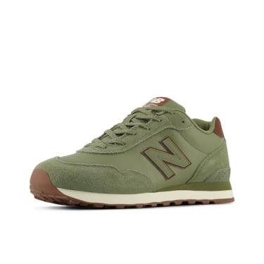 Imagem de New Balance Tênis masculino 515 V3 clássico, Branco/oliva., 8