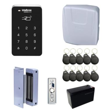 Imagem de Kit Controle De Acesso Intelbras Fechadura Eletroímã 20 Tags
