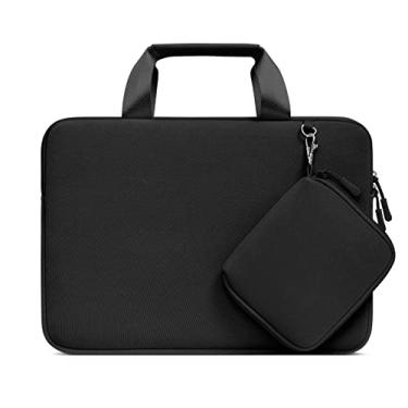 Imagem de MOSISO Capa para laptop de 13,3 polegadas, 13 a 13,3 polegadas compatível com MacBook Air/Pro 13/Pro 14, HP Dell ASUS, bolsa de transporte de neoprene para computador com alça e capa pequena