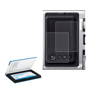 Imagem de JJC (Pacote com 2 protetores de tela para câmera Fujifilm Instax Mini Evo e X-PRO1, ultrafino, antiimpressões digitais, antirarranhões, dureza 9H, 2,5D, bordas arredondadas, protetor de vidro