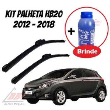 Imagem de Kit 2 Palhetas Limpador De Parabrisa Dianteiro HB20 2012 - 2018 - cino