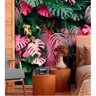 Imagem de Papel de Parede Foto Mural Painel Autocolante Jardim Vertical Rosé Fol