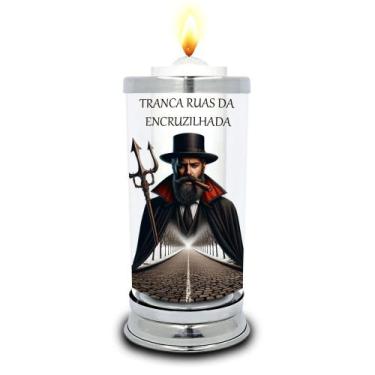 Imagem de Protetor de Velas 7 dias Exú Tranca Ruas da Encruzilhada - Balaio de S