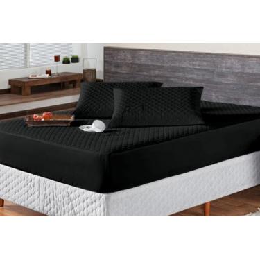 Imagem de Kit Protetor Colchão Queen Impermeável 2 Porta Travesseiro Matelado - 