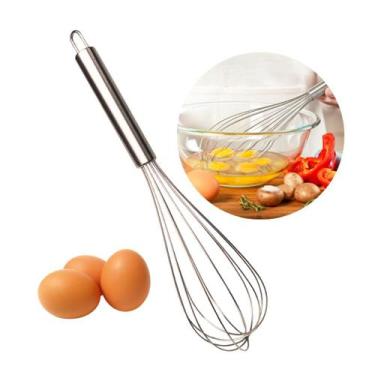 Imagem de Batedor de Ovos Claras Fuet Fouet Aço Inox Profissional 28cm - SQ Só Q