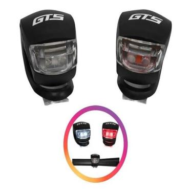 Imagem de Sinalizador Bike Led Duplo Farol Par Modelo Sapinho Pisca Para Bicicle