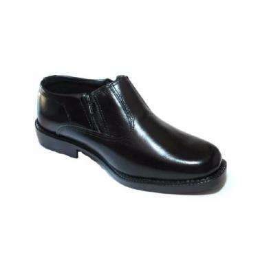 Imagem de Sapato Social Masculino Couro Ziper Fecho Dois Lados Estilo meia bota 