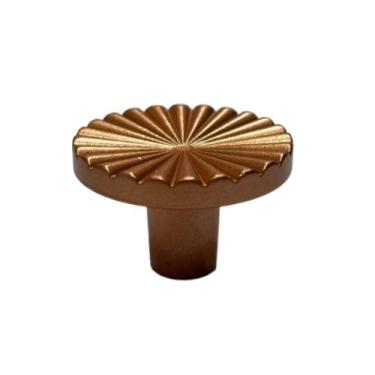 Imagem de Kit 2 Puxador botão flor para móveis - Telis Ferragens, ROSE FOSCO