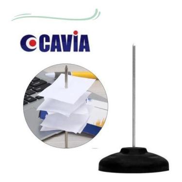 Imagem de Kit 8 Espeto Para Fixar Papel Metal Preto Cavia - WCAN