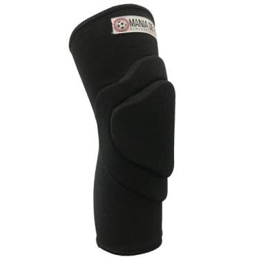 Imagem de Joelheira Goleiro Mania De Futsal Premium, Preto, G, Homem