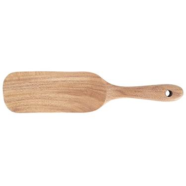 Imagem de Madeira Inteira, Espátulas de Madeira Leve Com Cabo Confortável, de Qualidade Alimentar e Duráveis, Fáceis de Limpar para Utensílios de Cozinha (pá de teca 26 * 6)