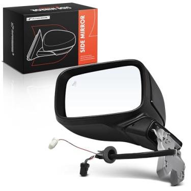 Imagem de A-Premium Espelho retrovisor elétrico do lado do motorista - compatível com Jeep Renegade 2015 2016 2017 2018 - Espelho retrovisor externo preto dobrável manual aquecido com detecção de ponto cego -