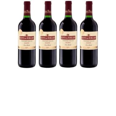 Imagem de Kit Vinho Quinta Do Morgado Tinto Suave 750ml 4 unidades