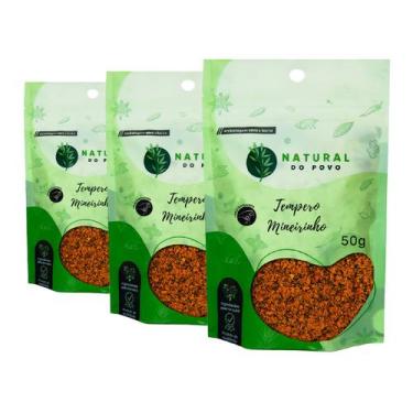 Imagem de Kit 3 Tempero Puro Mineiro Qualidade Premium Ingredientes Selecionados