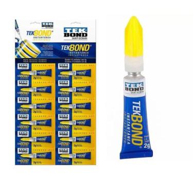 Imagem de Cartela c/ 12 Unidades Cola Instantânea Multiuso 2 GR - TEK BOND