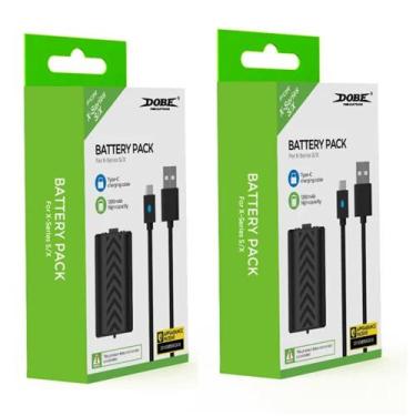 Imagem de Kit 2 Baterias Recarregáveis Para Controle X box Series + Cabo USB 3 M