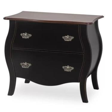 Imagem de Cômoda Bombê Clássica 2 Gavetas Plana Lisa - Tommy Design - Fleischman