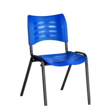 Imagem de Cadeira iso fixa desmontável para igrejas, recepção dvs azul - Sintoni