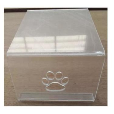 Imagem de Comedouro Ergonômico Pet Acrílico Cachorro Gato 35x17x7cm - AGV Criaçõ
