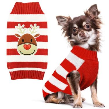 Imagem de Suéter de alce para cães Petcare para feriados, roupas quentes para gatos pequenos e médiosPETCARE L