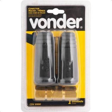 Imagem de Conector Rápido Macho/Fêmea 13 mm para Cabo de Solda Vonder