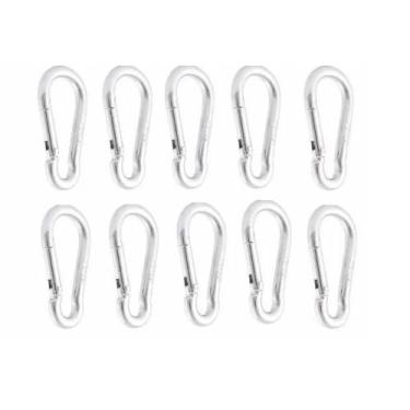 Imagem de Kit 20 Mosquetão Academia Pilates Reparo De Aparelhos 70 mm - KL Maste